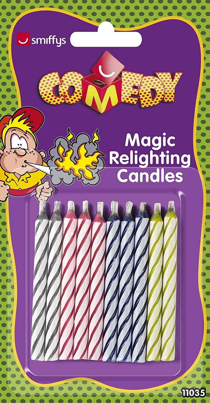 Smiffys Magic Relighting Candles - One Size (11035)
