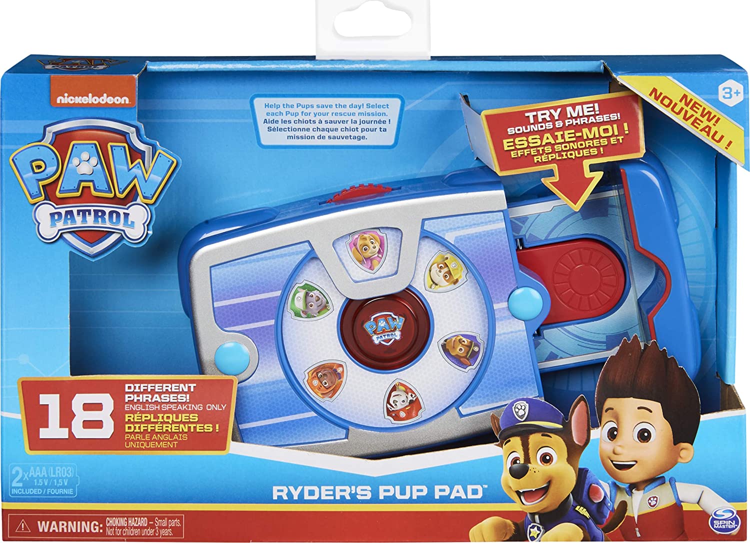 Paw Patrol Ryder's Interactive Pup Pad - Electronic Role Play Toy with Lights & Sounds for Kids 3+