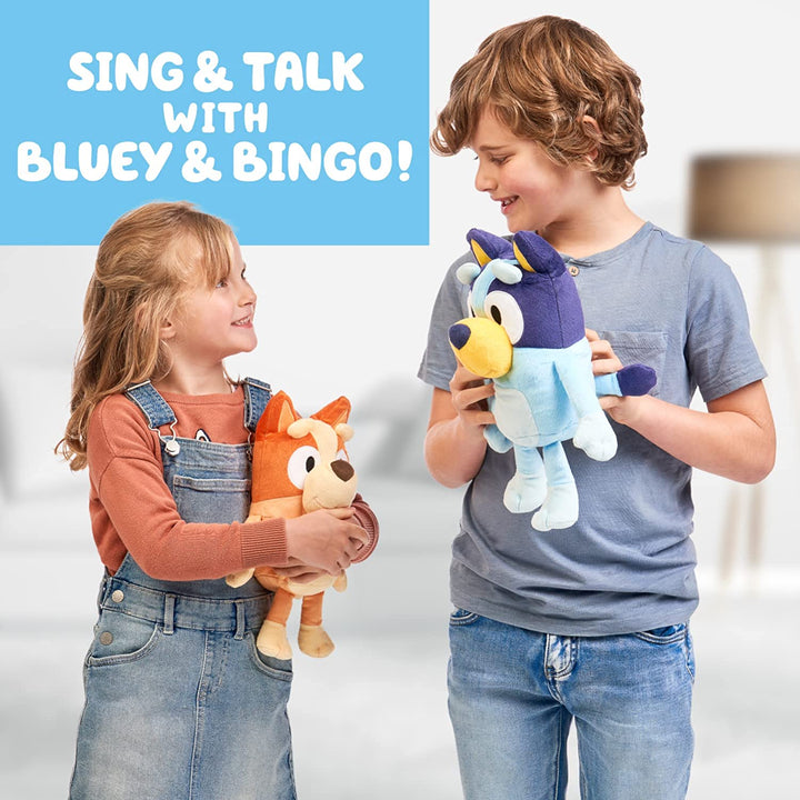 Bluey Bingo Large 30cm Talking Sounds Plush: Official Collectable Character Cuddly Toy