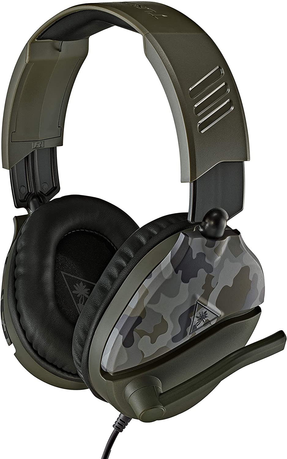 Turtle Beach Recon 70 Camo Green Gaming Headset – 40mm Speakers, Flip-Up Mic, Compatible with Xbox, PS5, PS4, Switch & PC 4