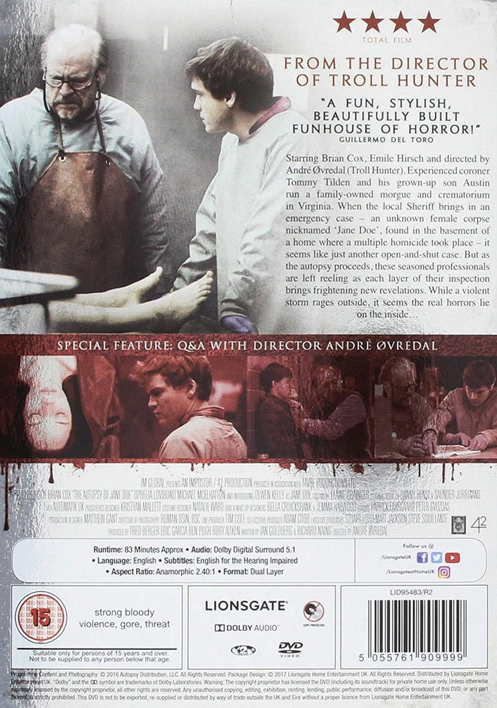 The Autopsy Of Jane Doe [DVD] - Horror/Thriller [DVD]