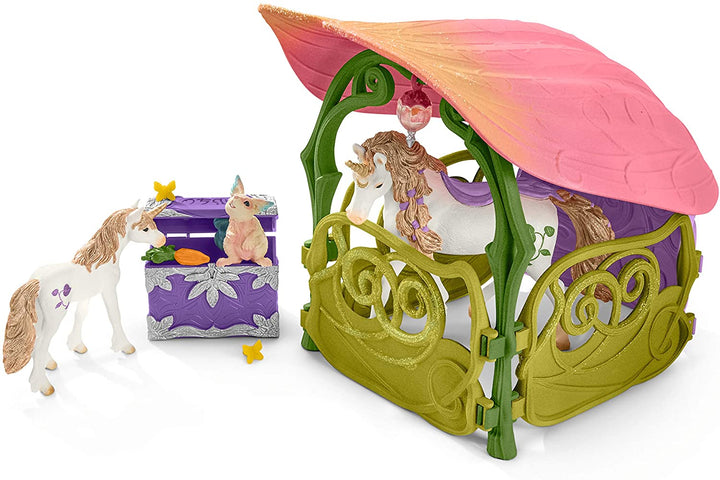 Schleich Bayala 42445 Glinsterend bloemenhuis met eenhoorns, meer en stal