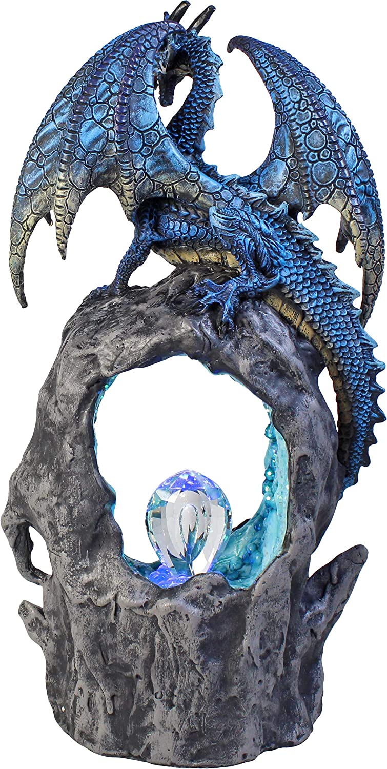 Nemesis Now Frostwing's Gateway - Blue Dragon Resin Statue 3
