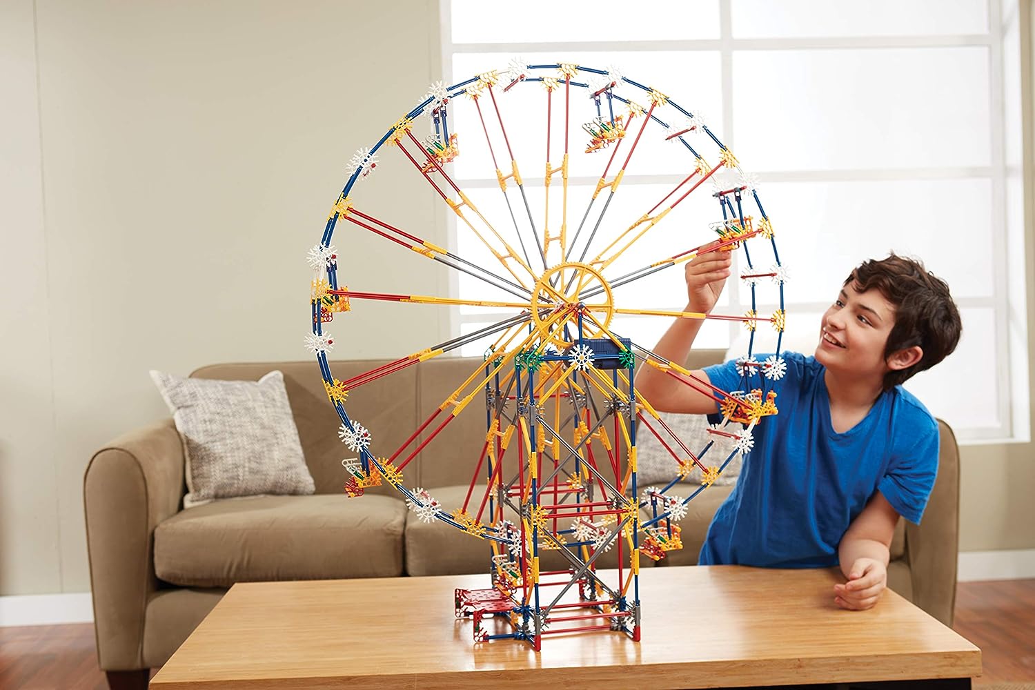 K'NEX 3-in-1-Bausatz „Klassischer Vergnügungspark“ – 744-teiliges Spielset für Kinder ab 9 Jahren 7