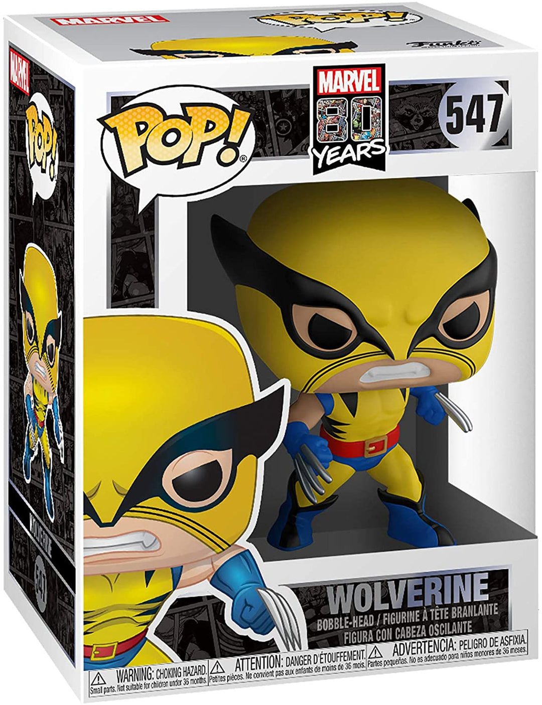Marvel 80 anni Wolverine Funko 44155 Pop! Vinile #547