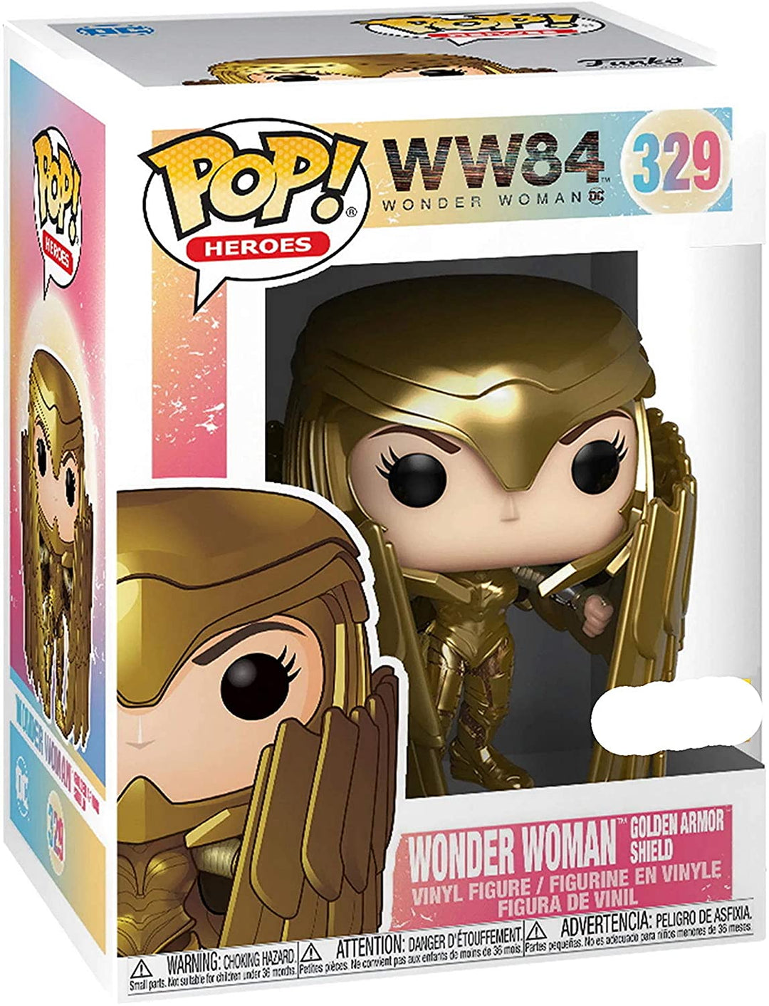WW84 Wonder Woman Wonder Woman Armatura d&#39;oro Scudo Funko 46659 Pop! Vinile #329