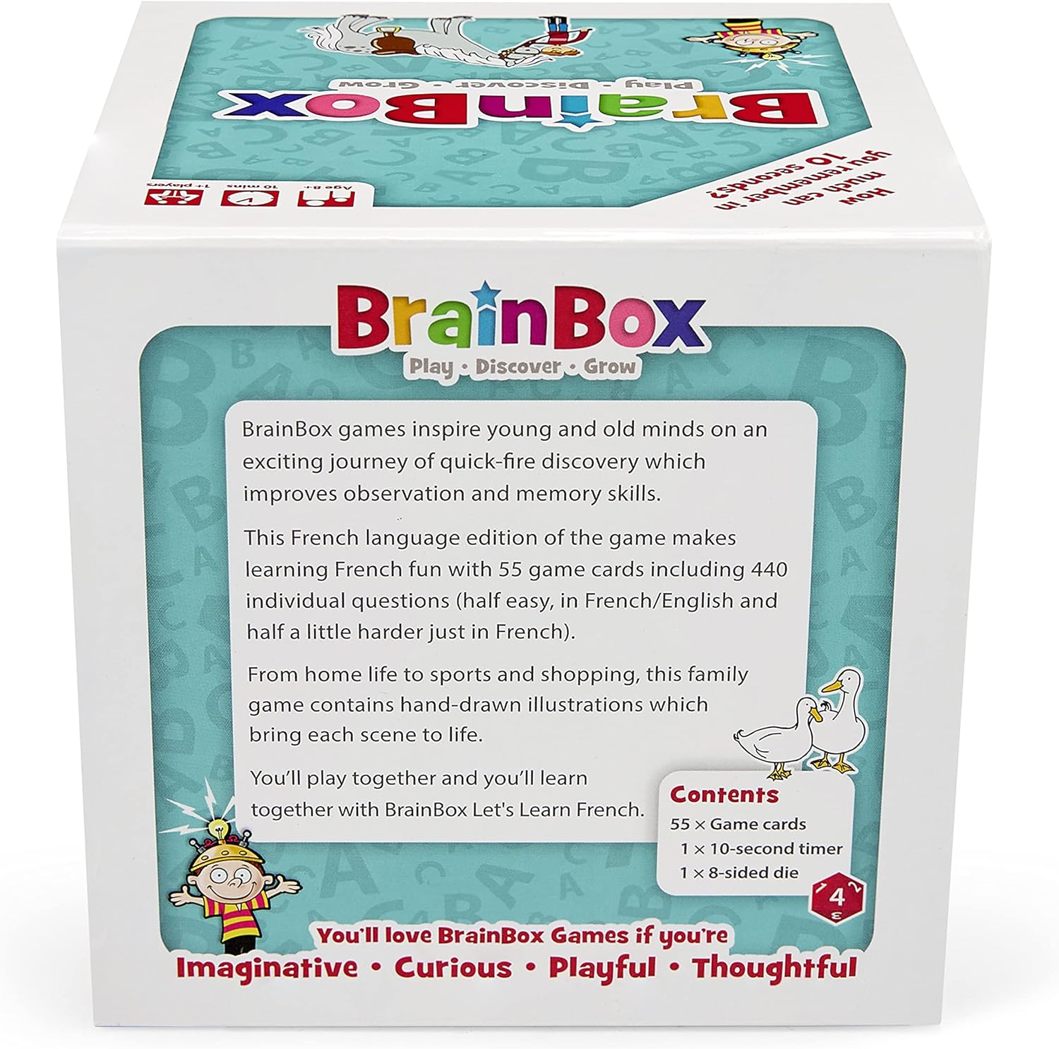 BrainBox Let's Learn French (2022) Card Game 5