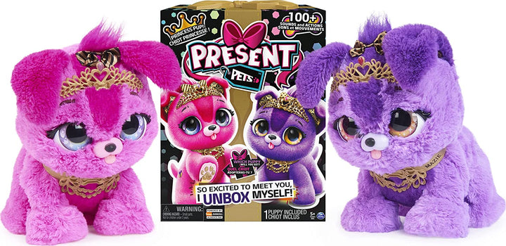Present Pets, Princess Puppy Interactive Peluche con oltre 100 suoni e azioni