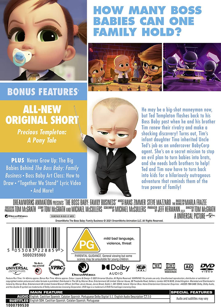 The Boss Baby 2: Family Business [2021] - Family/Comedy [DVD]