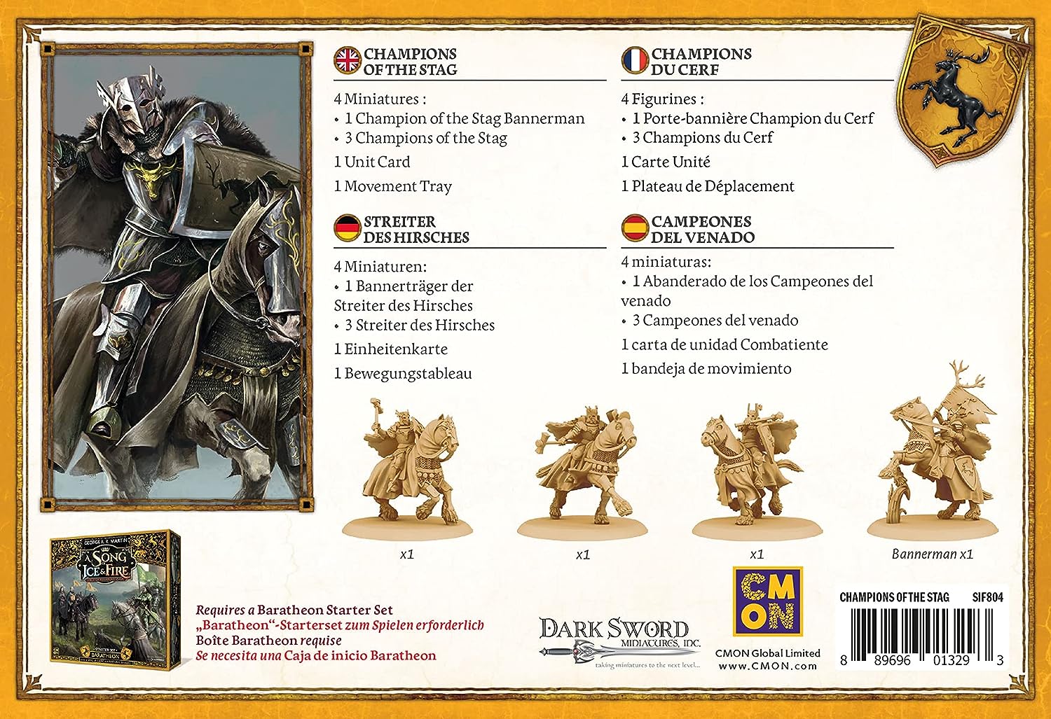 CMON A Song of Ice & Fire – Stag Fighter Expansion for Tabletop Miniature Game 3
