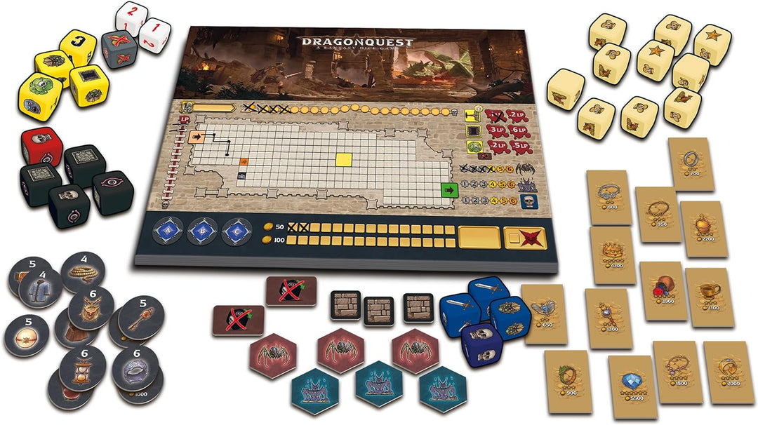 Queen Games - 20313 Dragonquest EN/DE Board Games