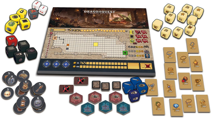 Queen Games - 20313 Dragonquest EN/DE Board Games