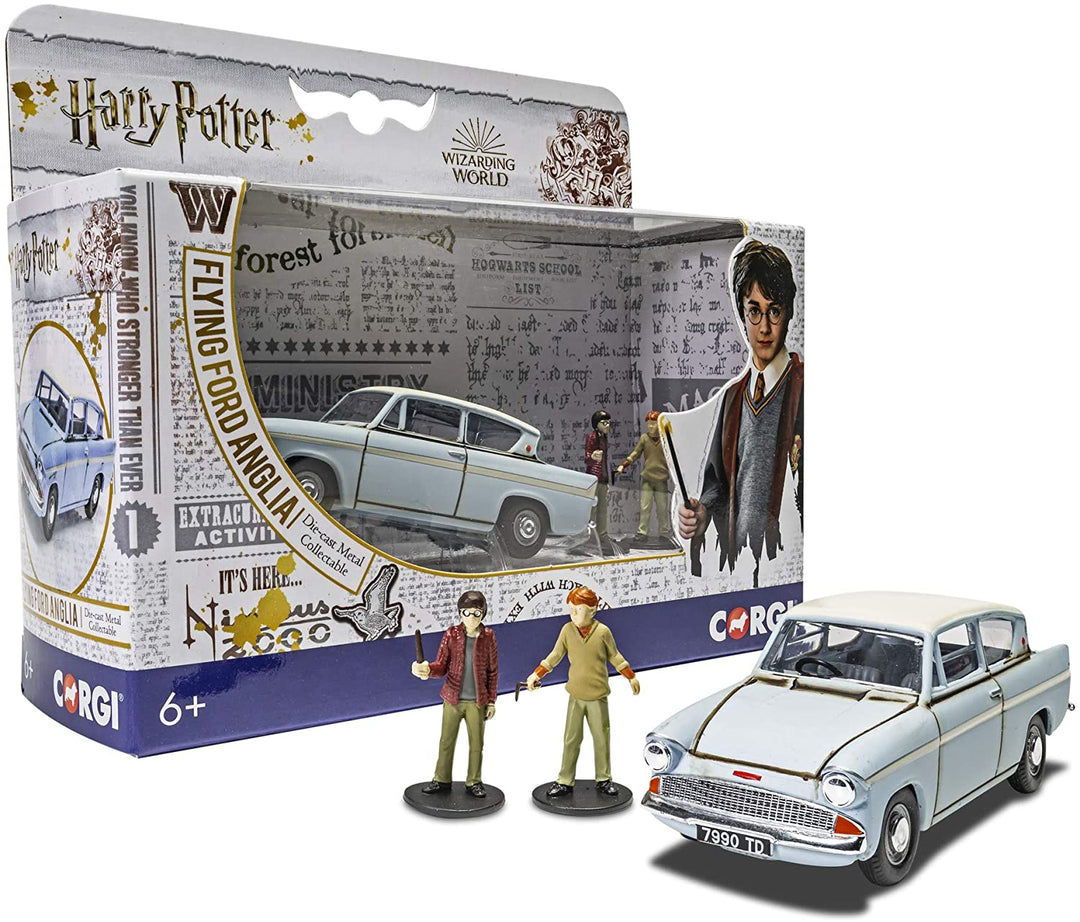 Corgi CC99725 Harry Potter Mr Wesley's Enchanted Ford Anglia with Harry and Ron Figures