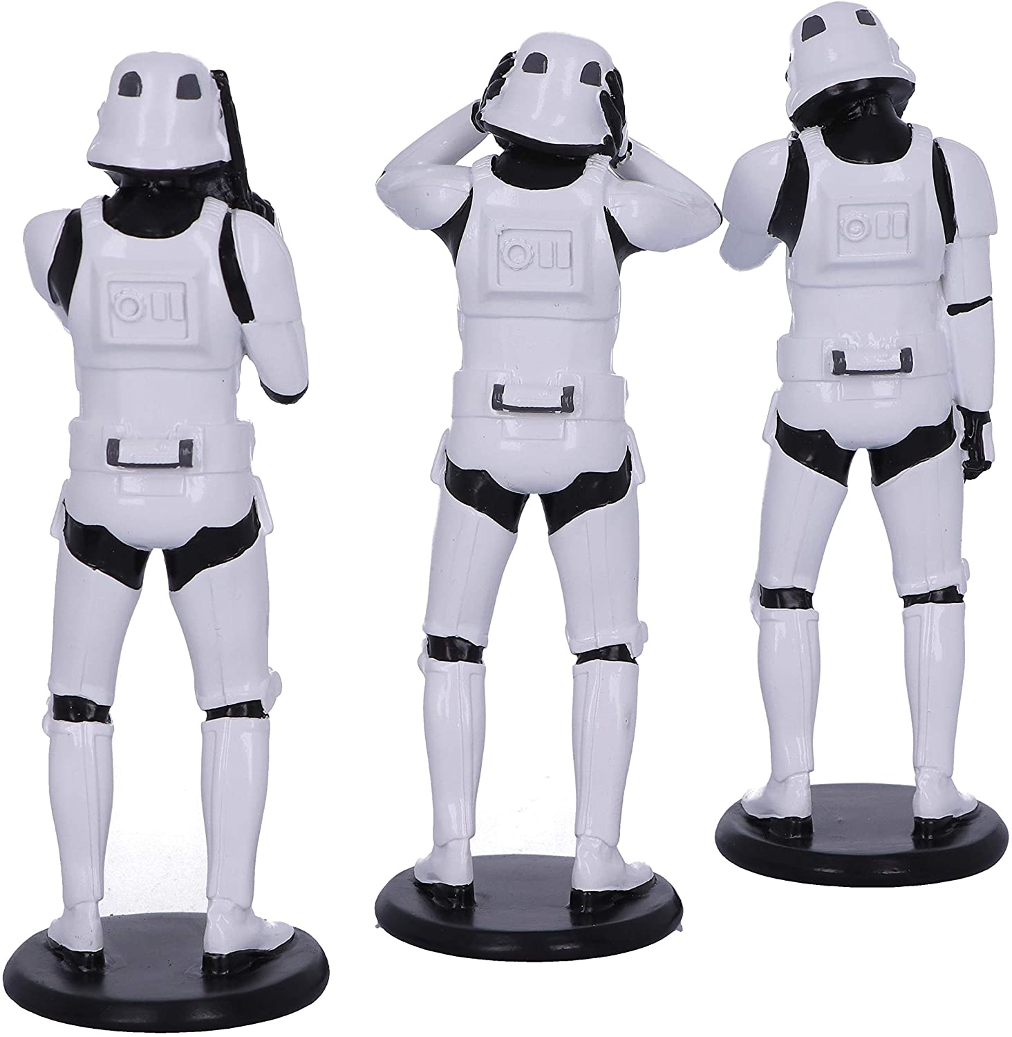 Nemesis Now Original Stormtroopers - Three Wise Sci-Fi Figurines in White (B4889P9) 4