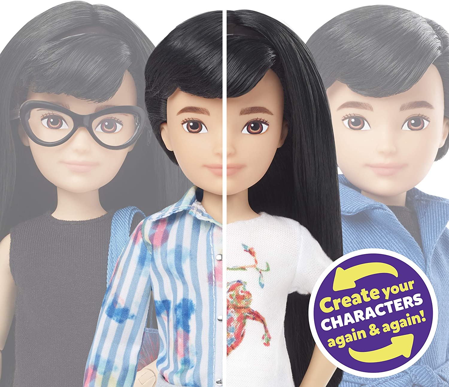 Creatable World Deluxe Character Kit - Black Straight Hair, 6+ Years 5