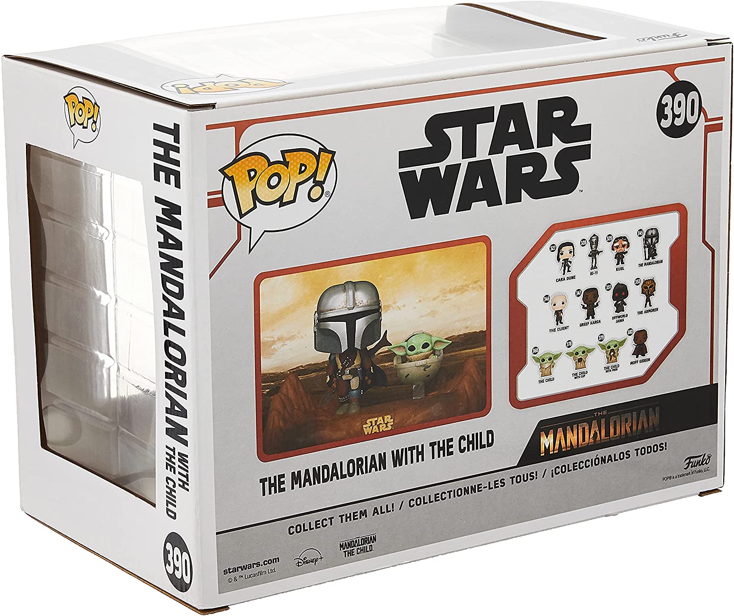 Funko Pop! Movies Star Wars - The Mandalorian with Child Vinyl Figure #390 3