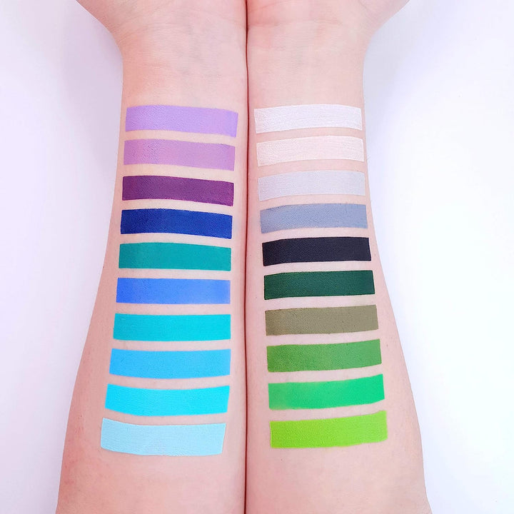 Pro Face & Body Paint Cake Pots by Moon Creations - Teal - Professional Water Based Face Paint Makeup for Adults, Kids - 36g
