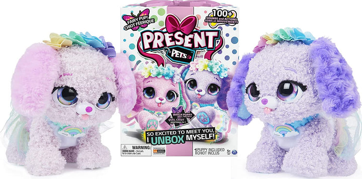 Present Pets Fairy Puppy Interactive Plush Toy with Over 100 Sounds and Actions