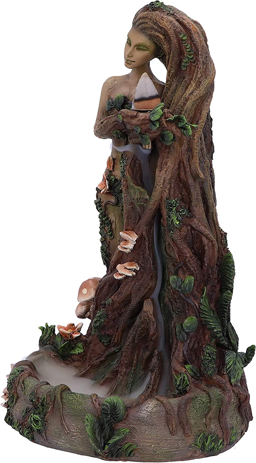 Nemesis Now – Lady Earth Tree Spirit Rückfluss-Räuchergefäß (13 cm) 5