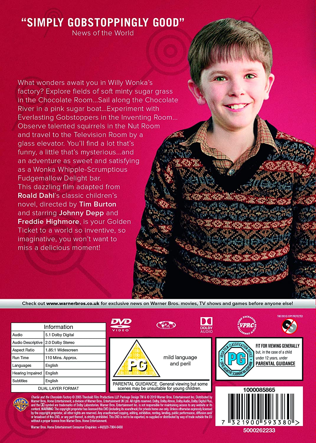 Charlie e la fabbrica di cioccolato [DVD] [2005]