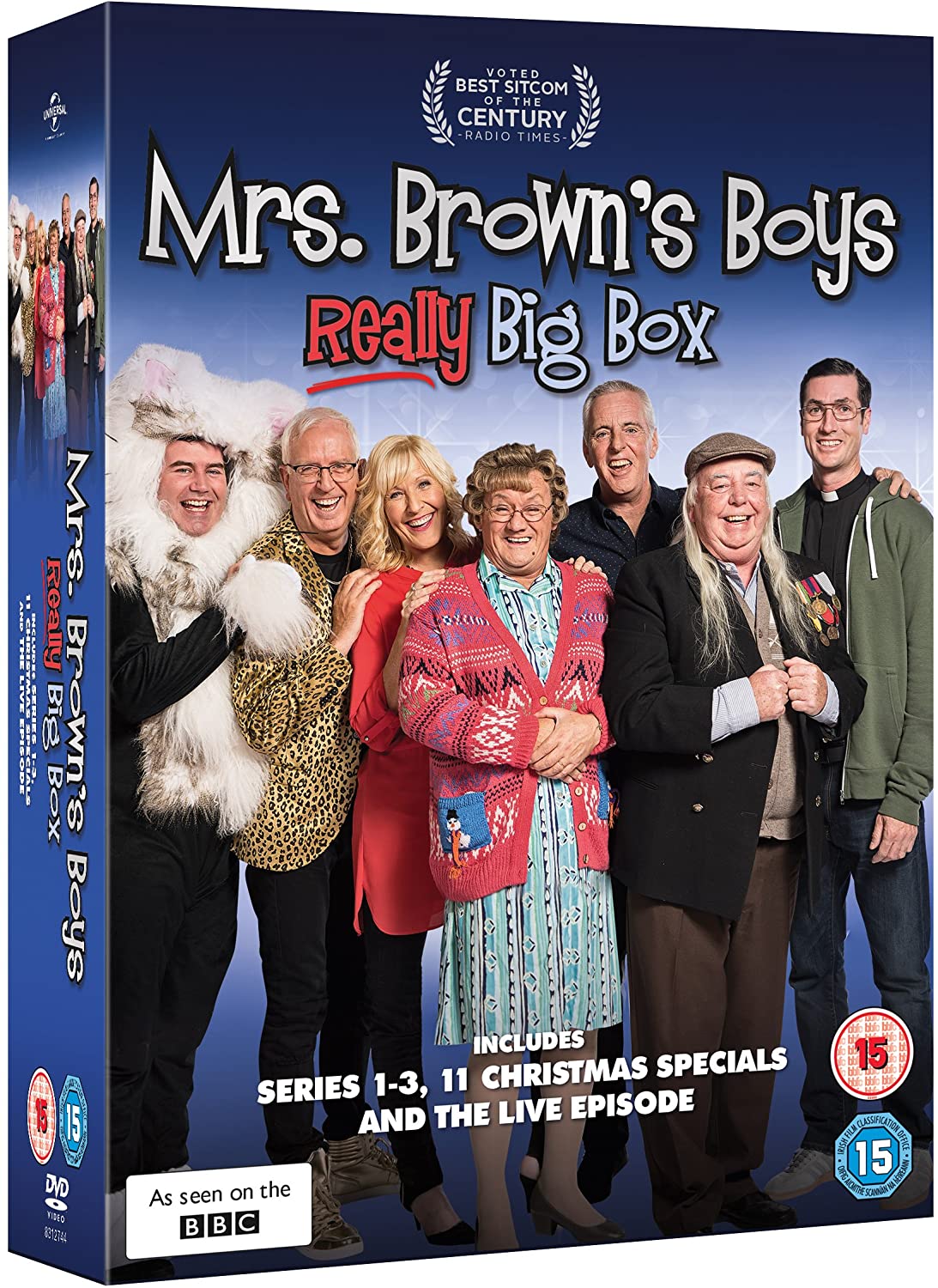 Mrs Brown's Boys: Das wirklich große Box-Set – Komplette Staffel 1–3, Weihnachtsspecials und Live-Folge [DVD]