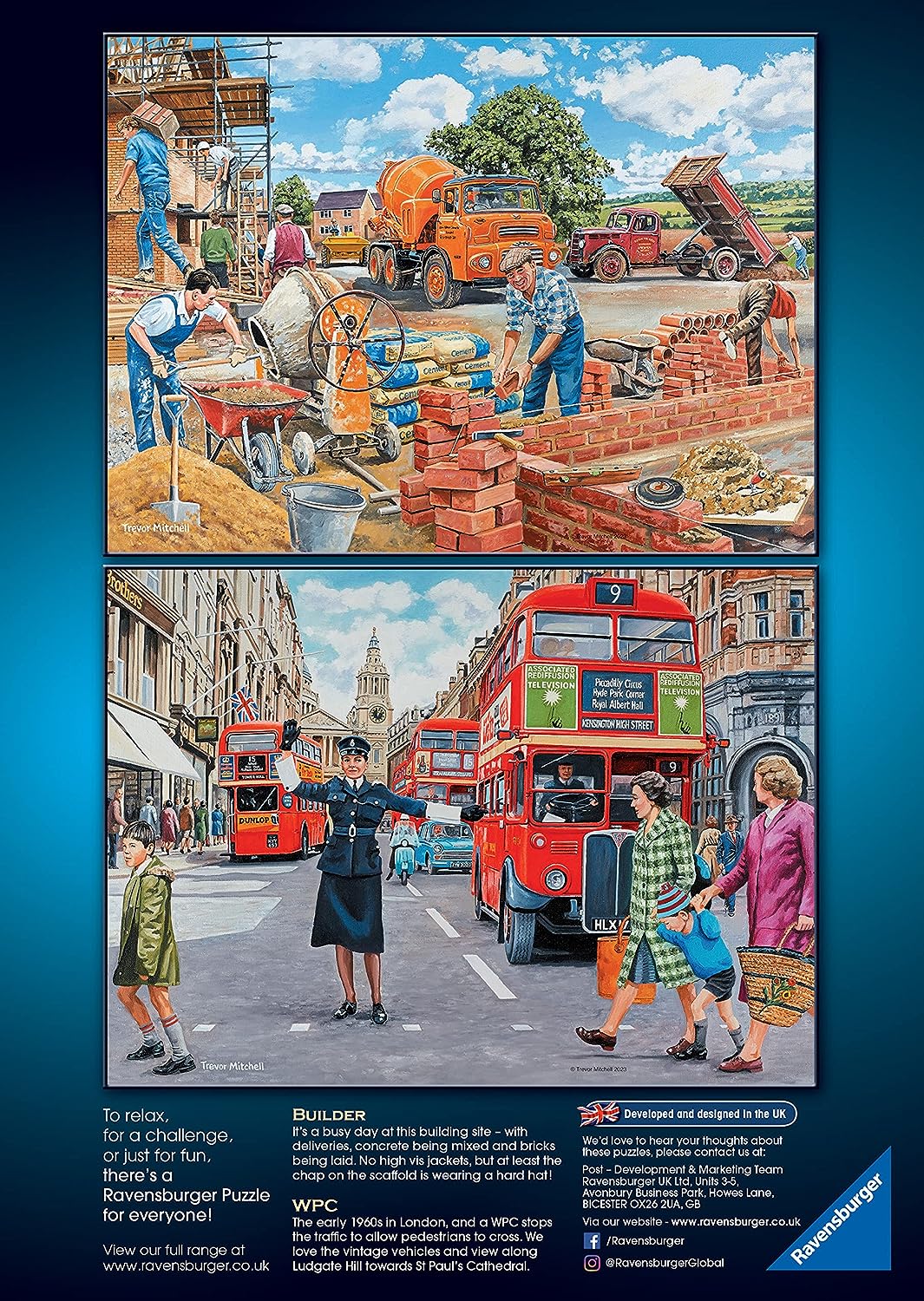 Ravensburger Happy Collection No.6 Nostalgic Work Day Memories 4x 500 Piece Jigsaw Puzzle 6