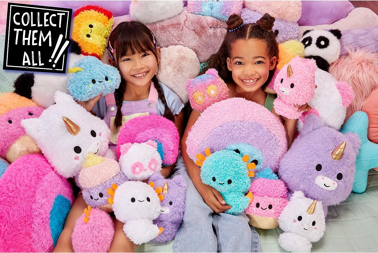Fluffie Stuffiez Large Plush Ice Cream - 3 Ways to Play Pull, Reveal, Stuff