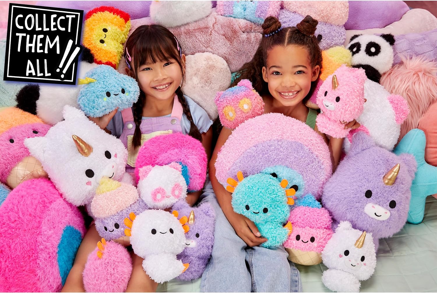Fluffie Stuffiez Large Plush Rainbow Soft Toy - 3 Ways to Play Pull & Reveal for Kids 4+ 3