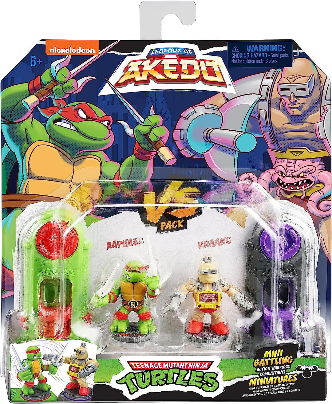Legends Of Akedo Teenage Mutant Ninja Turtles. Mini Battling Warriors Versus Pack