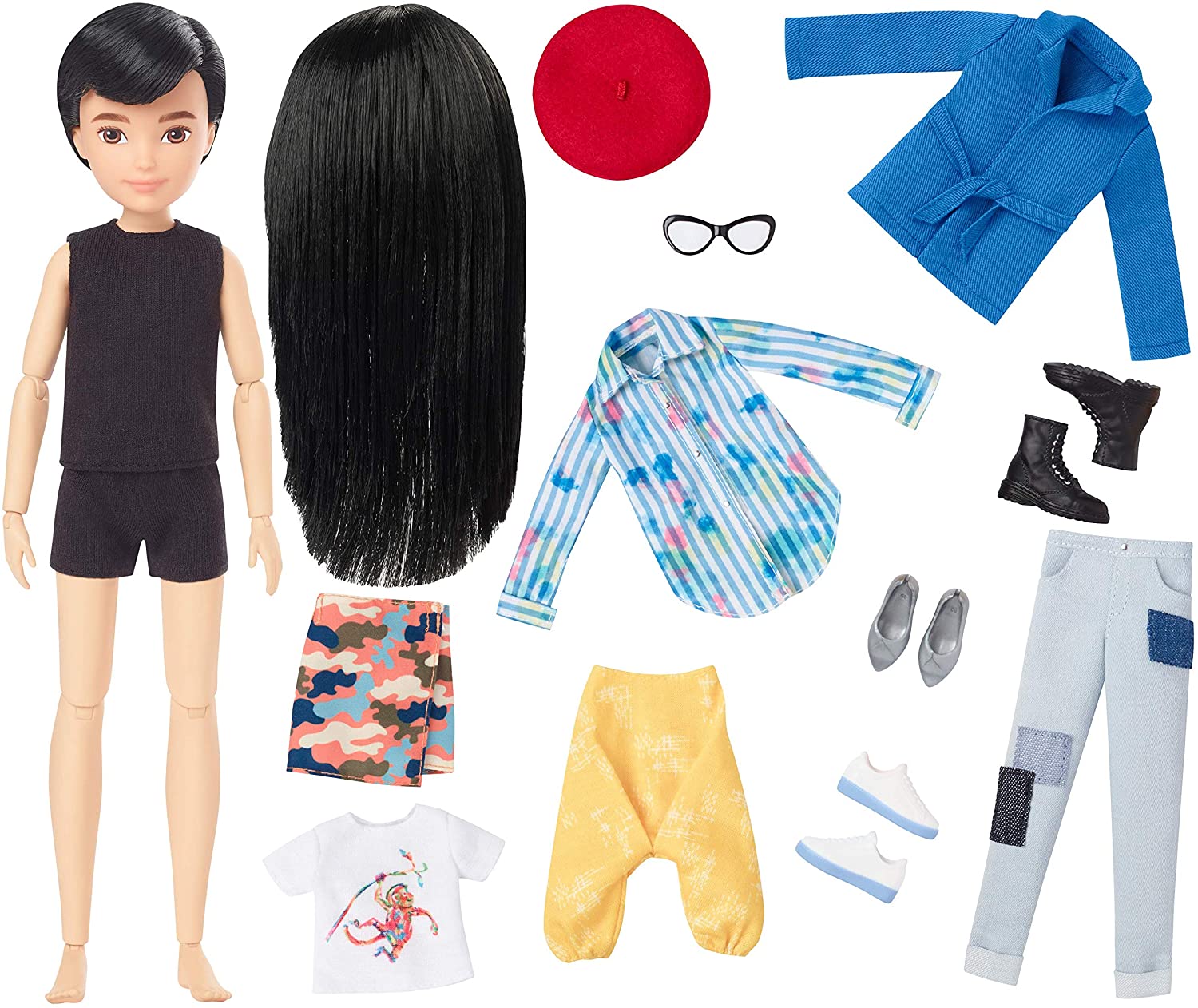 Creatable World Deluxe Character Kit - Black Straight Hair, 6+ Years 3