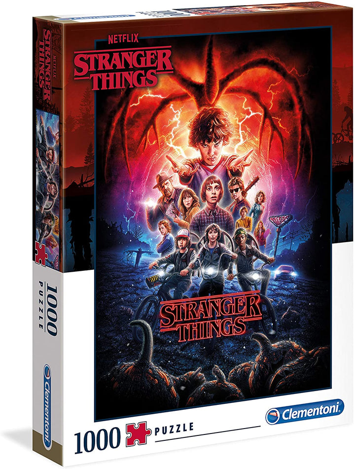 Clementoni - 39543 - Puzzle Stranger Things - 1000 pieces - Made in Italy - jigsaw puzzles for adult - jigsaw puzzles Netflix