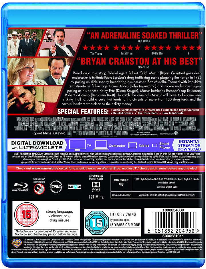 The Infiltrator [Blu-ray + Descarga digital] [2017] [Región gratis]