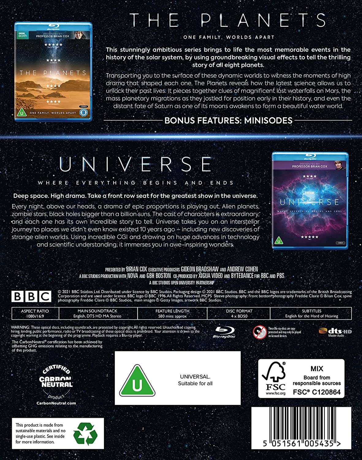 Universum &amp; die Planeten Box-Set (2021) [Blu-ray]