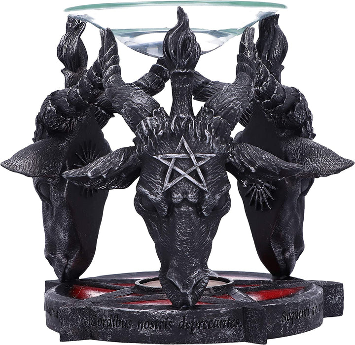 Nemesis Now B5189R0 Occult Baphomet Head Oil Burner, Black, 13.5cm