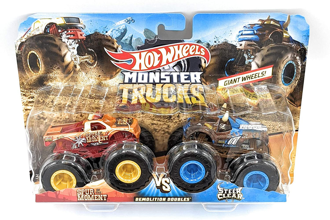 HW Monster Trucks Demolition Doubles Spiderman VS Hulk