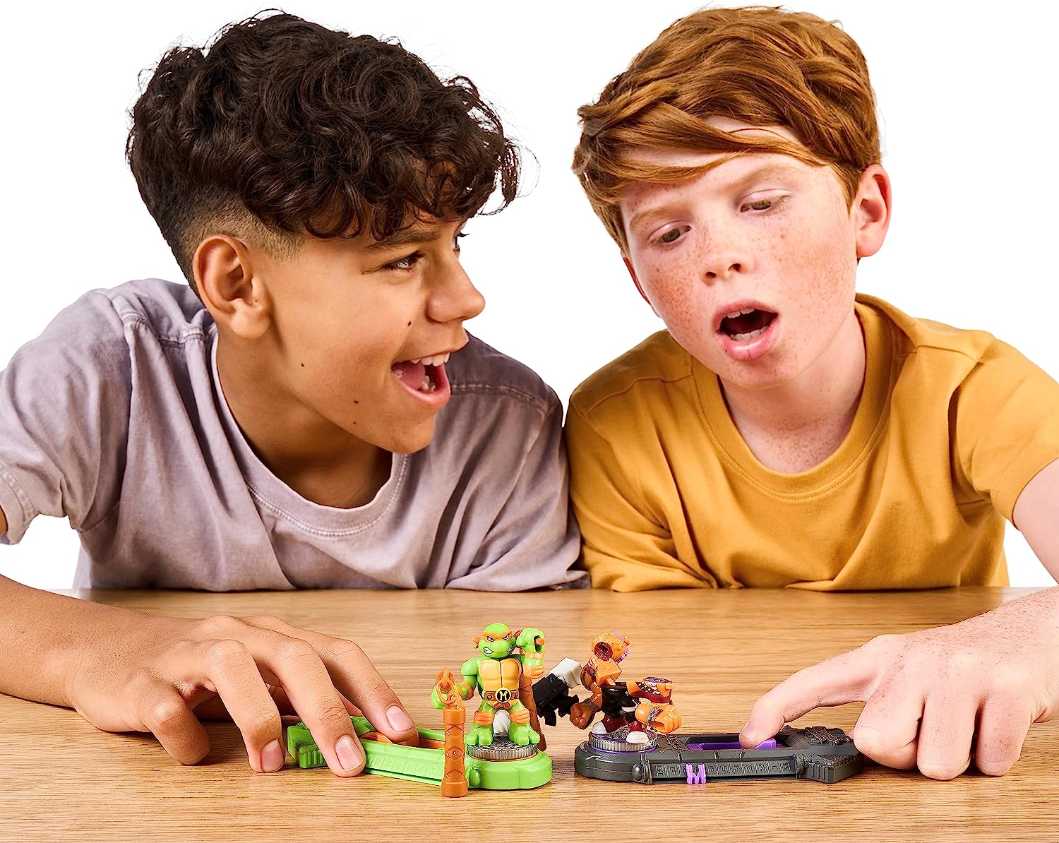 Legends Of Akedo Teenage Mutant Ninja Turtles: Leonardo vs Rocksteady Mini Battling Warriors Versus Pack