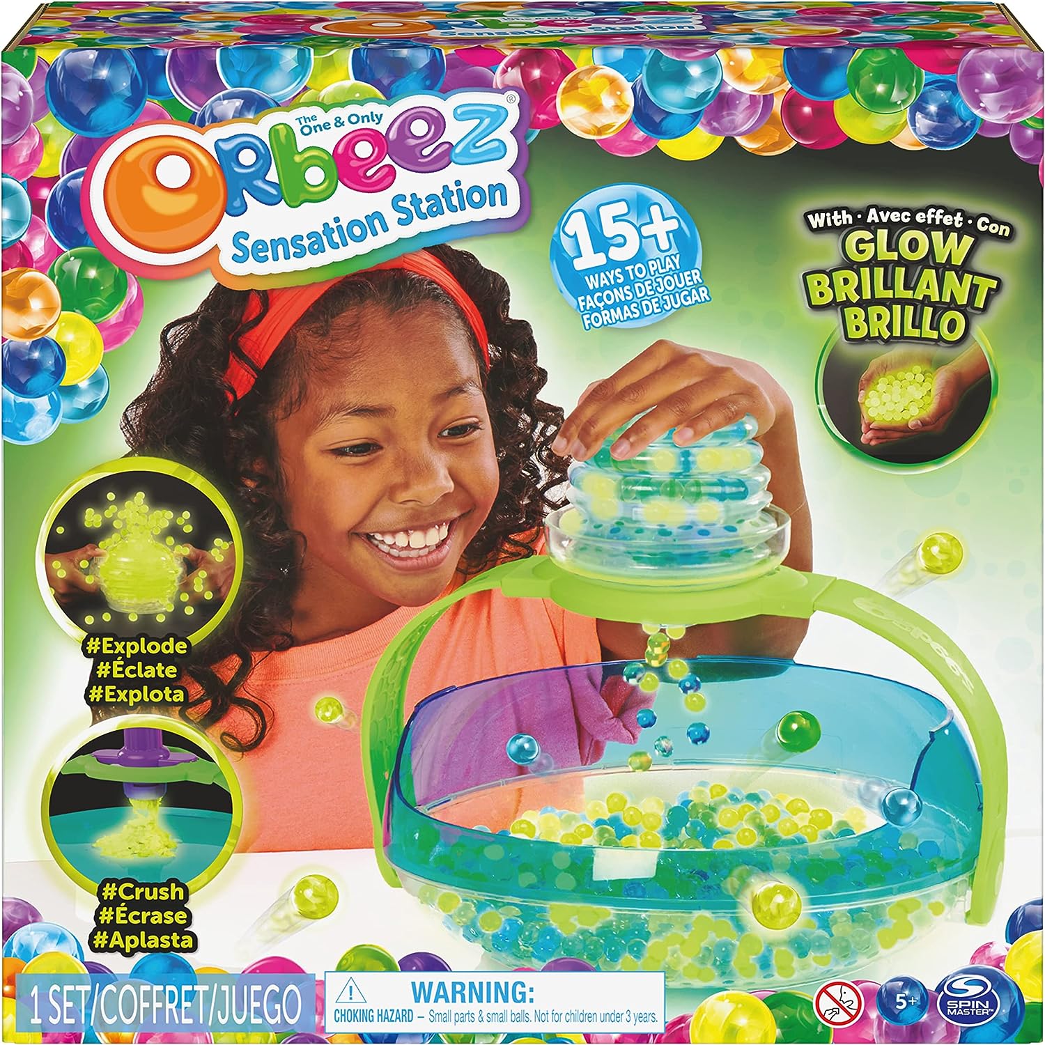 Orbeez Sensation Station - 2000 Glow in the Dark & Colored Water Beads Playset