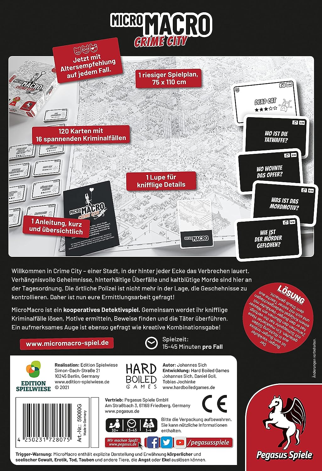 MicroMacro: Crime City - Detective Board Game for Ages 12+ (PES59060E)
