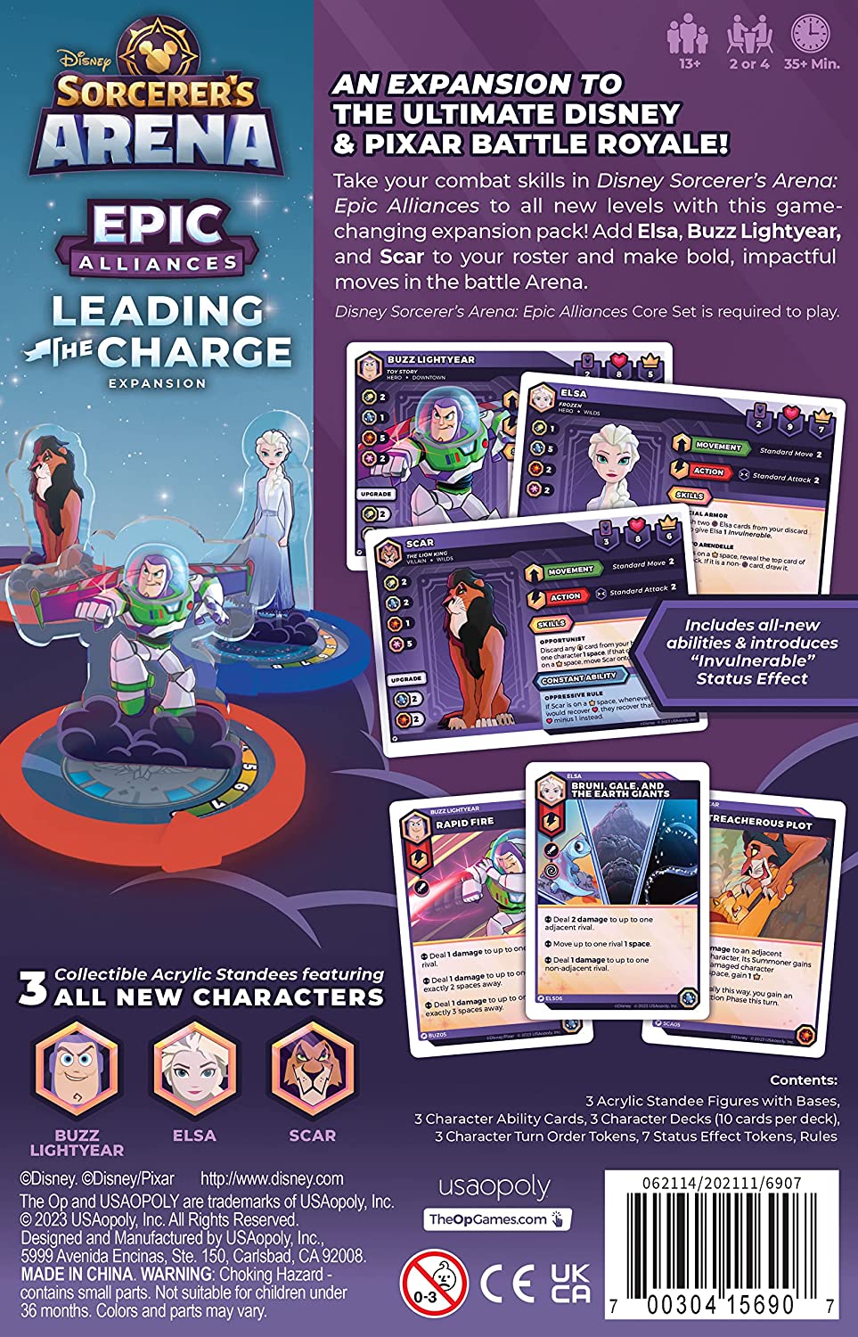 USAopoly Disney Sorcerer's Arena: Epic Alliances - Leading the Charge Expansion (TOP-HB007)