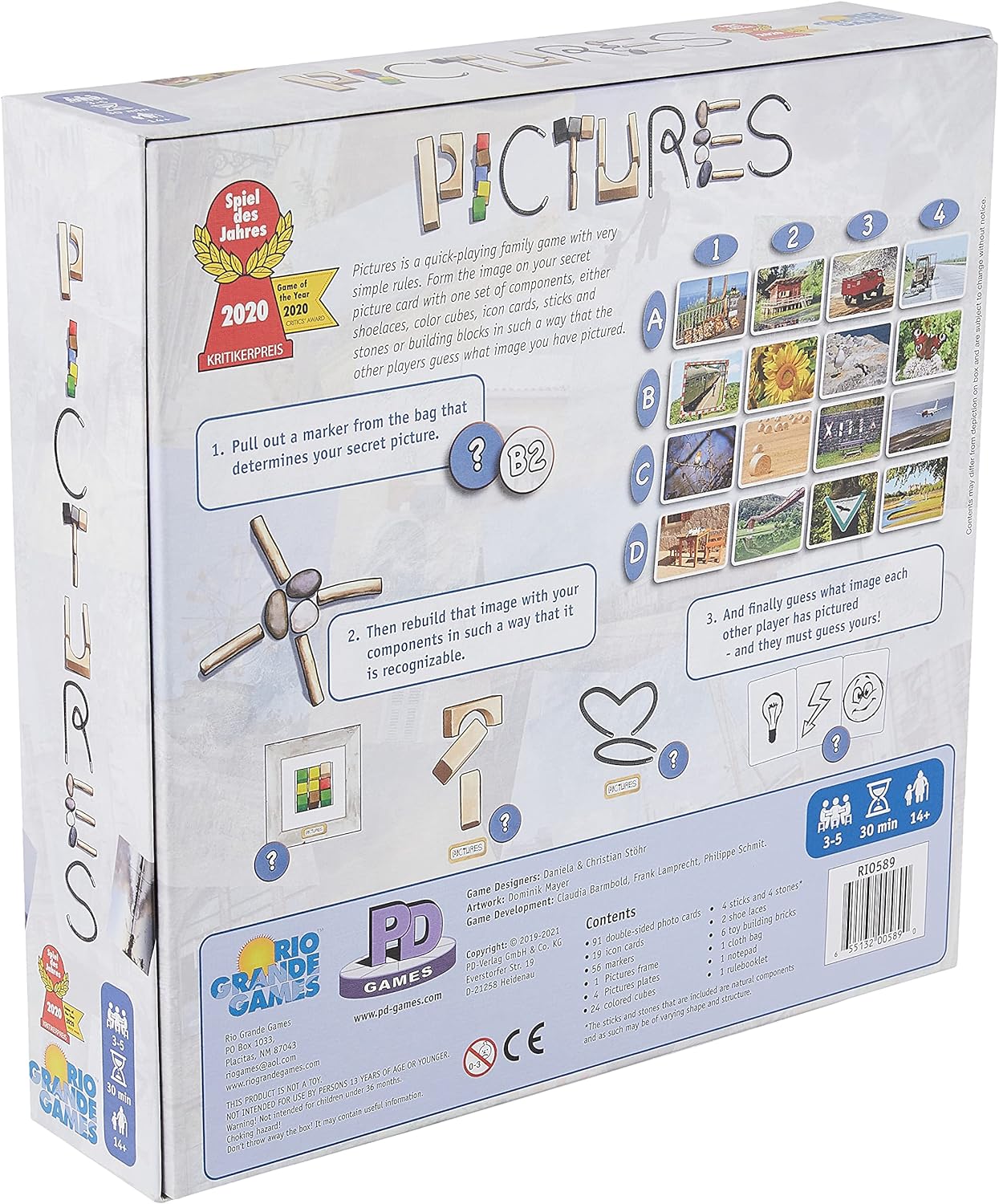 Rio Grande Games Pictures Board Game