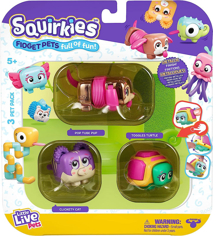 Little Live Pets - Squirkies | Interactive Fidget Toys, Fidget Feature, Click, Flick, Tangle, Pop, 30+ to collect, Multiple Fidget Points