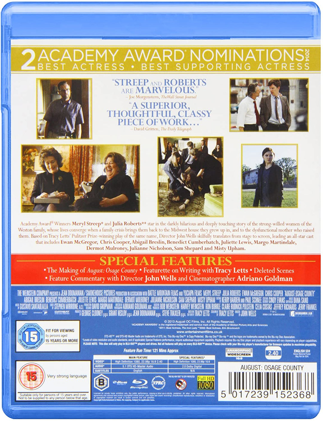 Agosto: Osage County [Blu-ray] [2017]