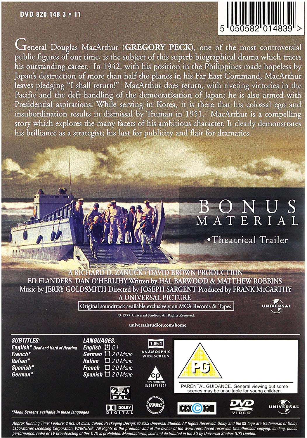 Macarthur [dvd]