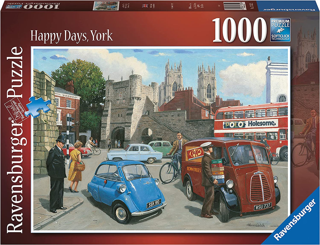 Ravensburger Happy Days York 1000 Piece Jigsaw Puzzle - Premium Quality Puzzle for Adults & Teens 12+