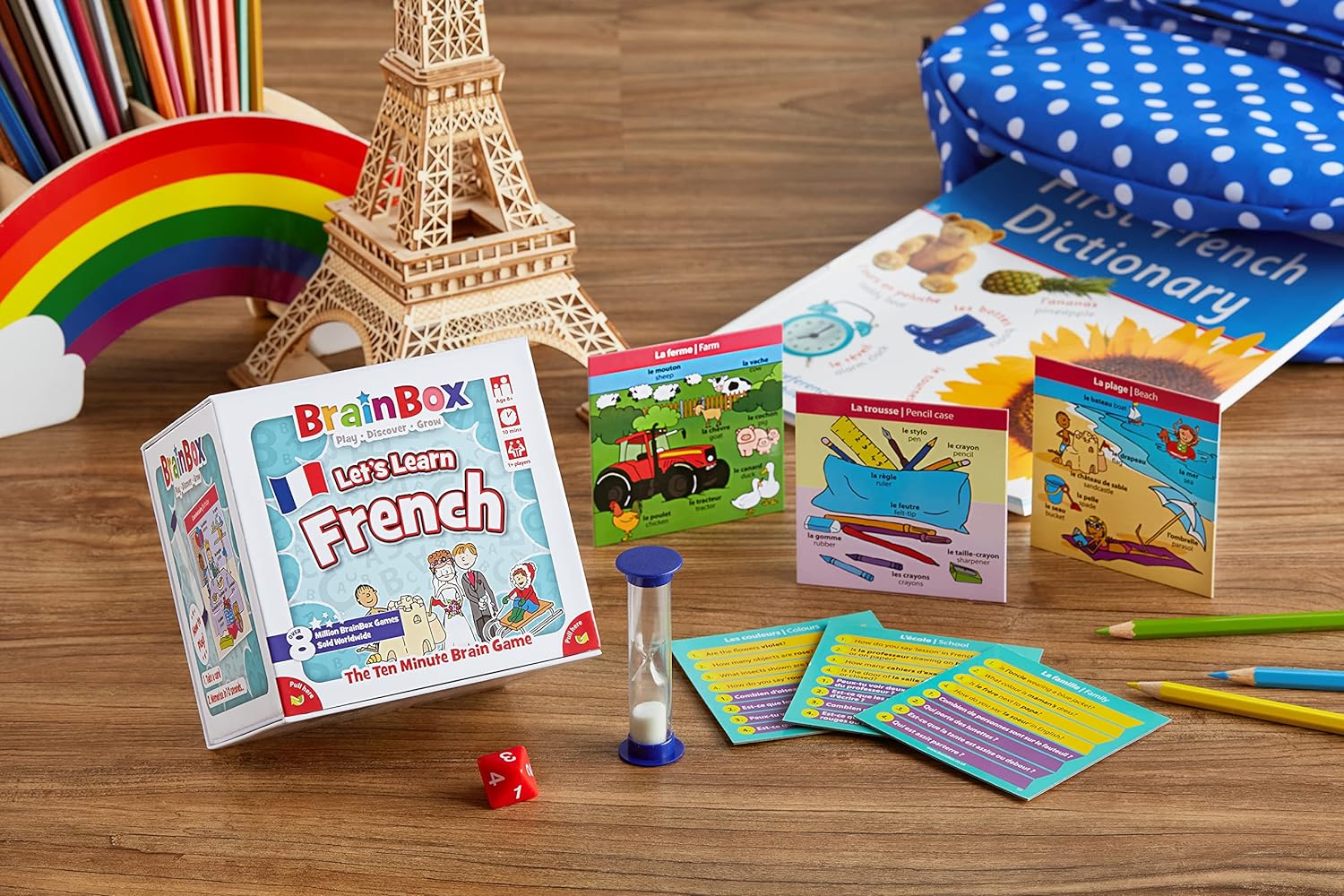 BrainBox Let's Learn French (2022) Card Game