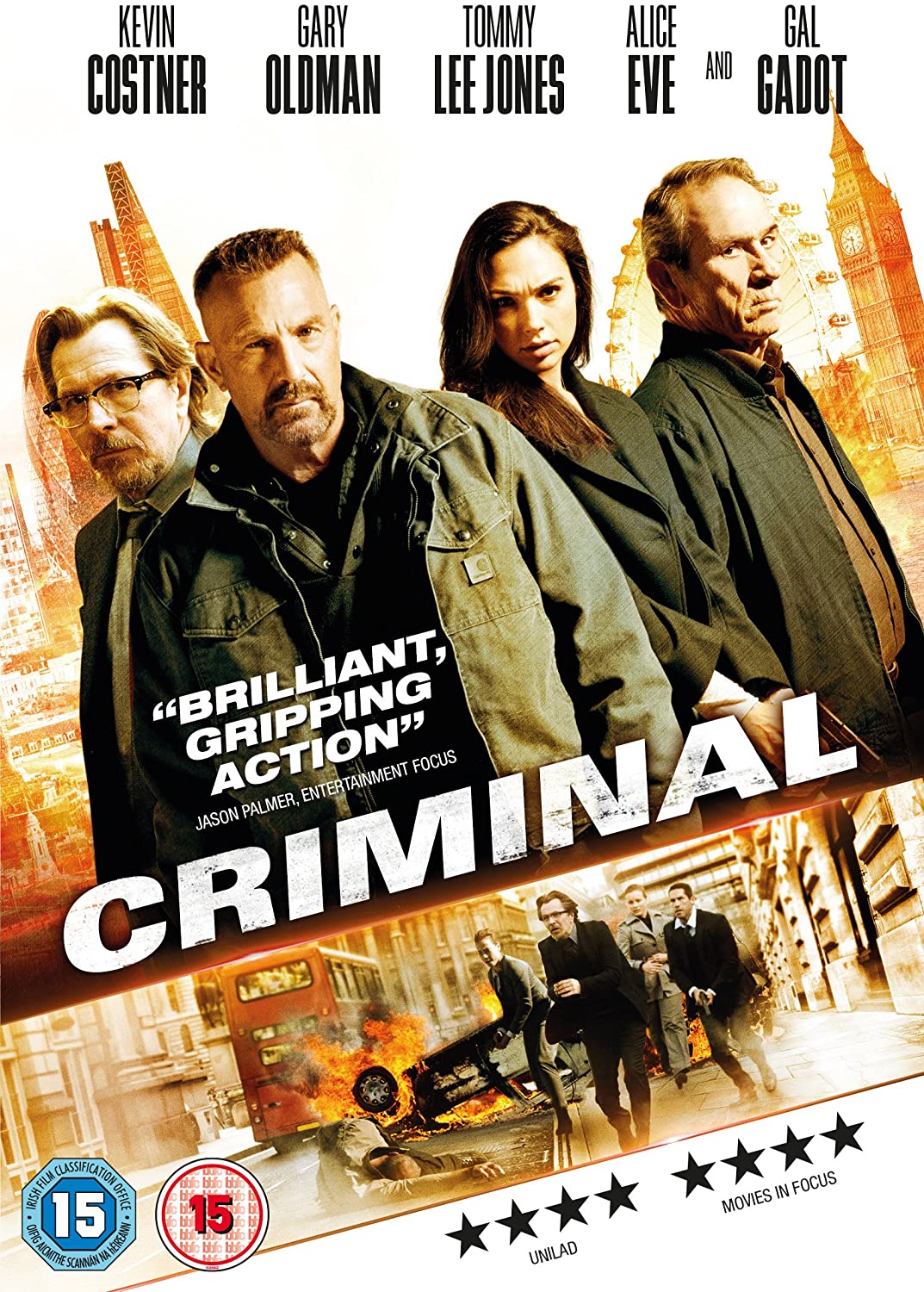 Criminal (2016) - Action Thriller [DVD]