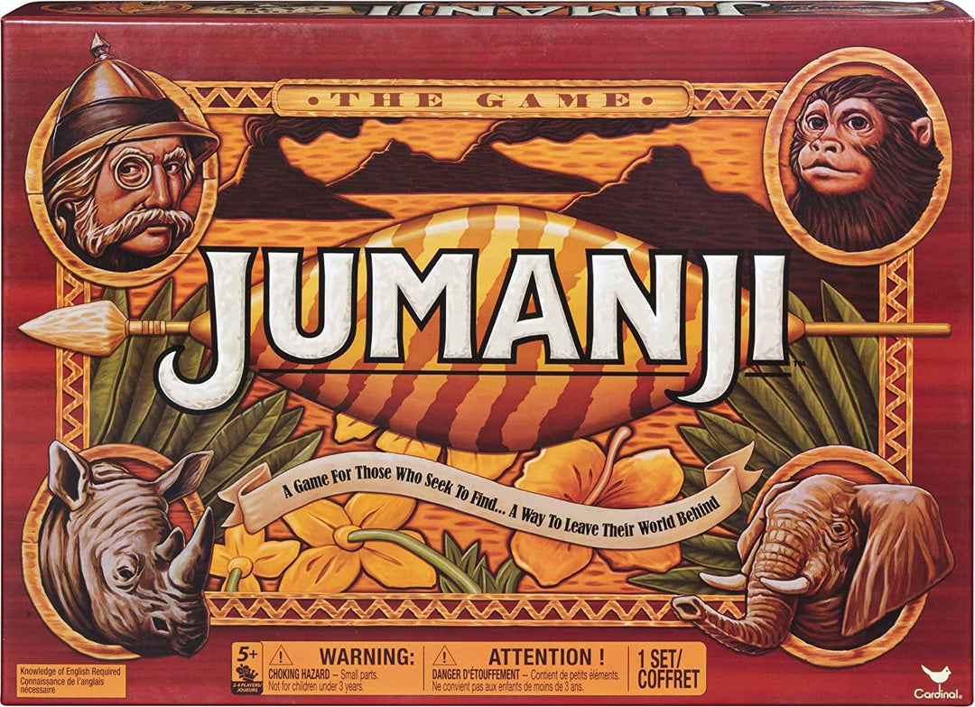 Cardinal Games 6040889 Jumanji Classic Retro 90s Board Game - Yachew