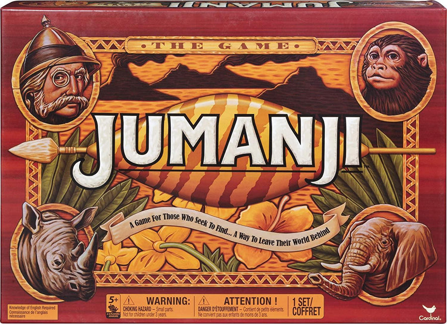 Cardinal Games 6040889 Jumanji Classic Retro 90s Board Game - Yachew