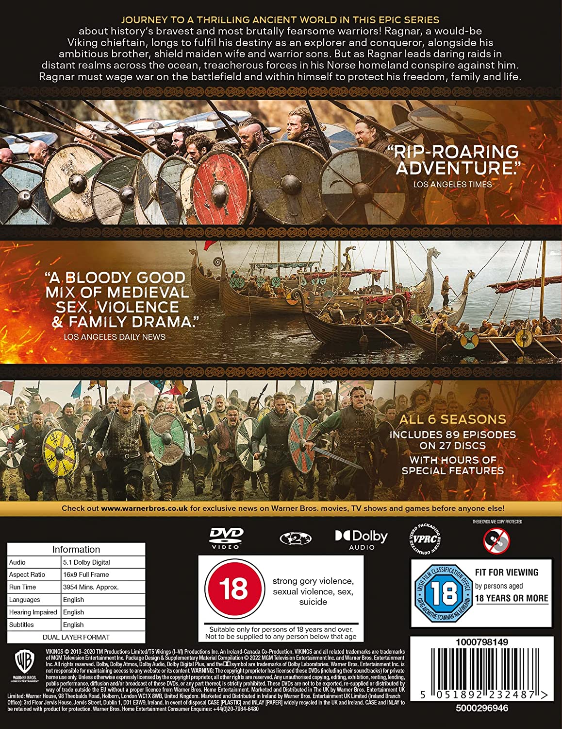 Vikings: The Complete Series (2013) [DVD]