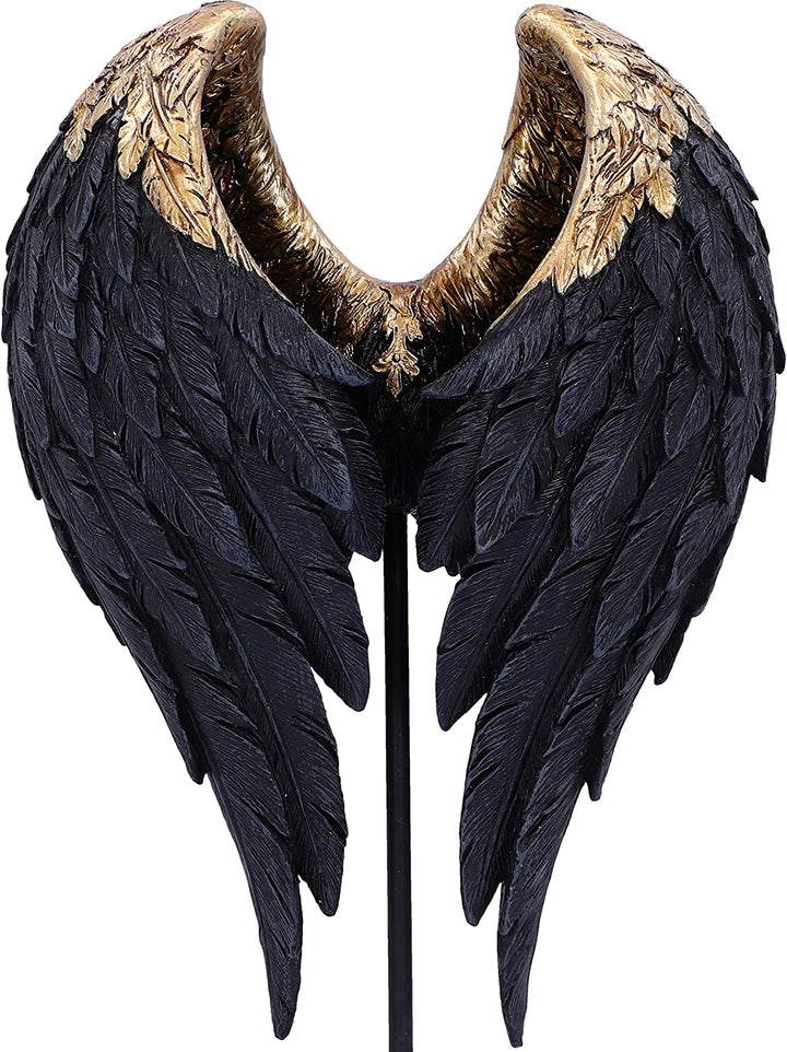 Nemesis Now Dark Angel Gothic Fallen Fae Wing Figurine, Black, 26cm